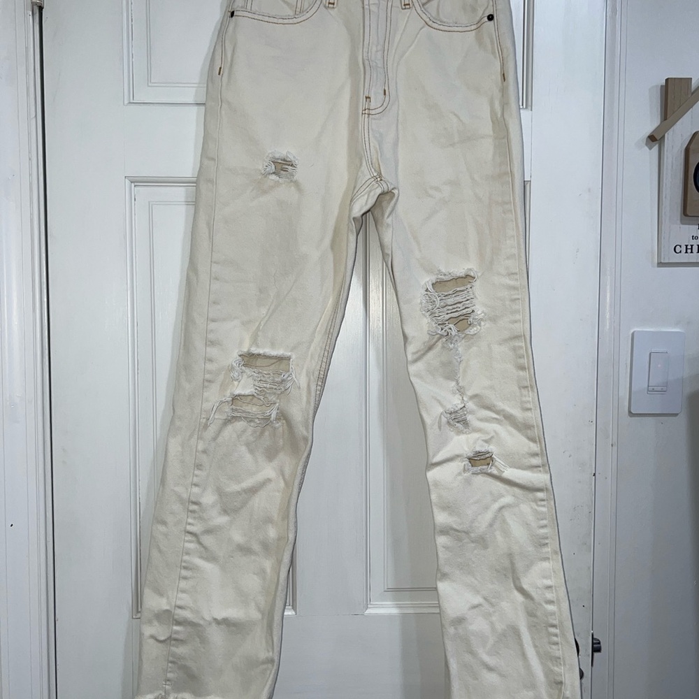 BDG Women's Cream Boot Cut Jeans